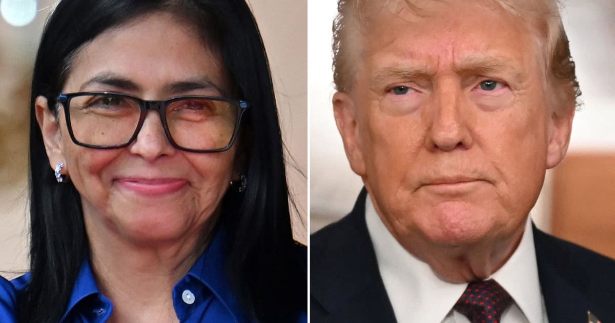 Donald Trump a vorbit la telefon cu președinta interimară a Venezuelei. Delcy Rodriguez: „Un apel lung, productiv şi politicos”