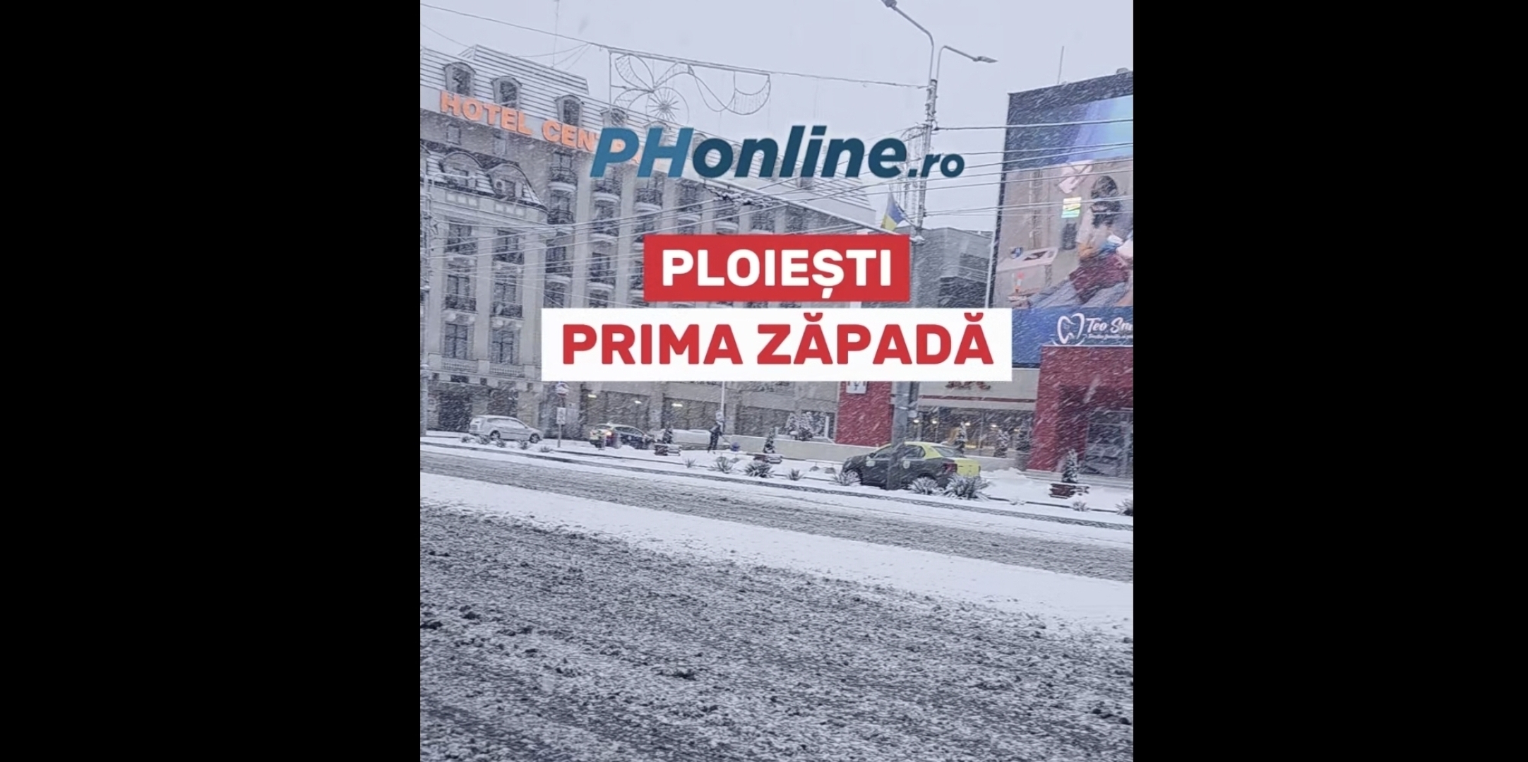 Dezăpezire slabă la Ploieşti. Șofer: „N-au scos nicio mașină să deszăpezească. Noroc cu ploaia!”