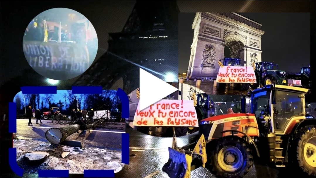 La noi, pe când? Fermierii francezi furioși au ajuns la Paris să oprească acordul Mercosur. Tractoare pe Champs Elysees și lângă Turnul Eiffel