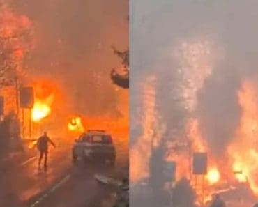 Imaginile groazei! Un camion încărcat cu butelii de oxigen a explodat pe șosea Imaginile groazei! Un camion încărcat cu butelii de oxigen a explodat pe șosea