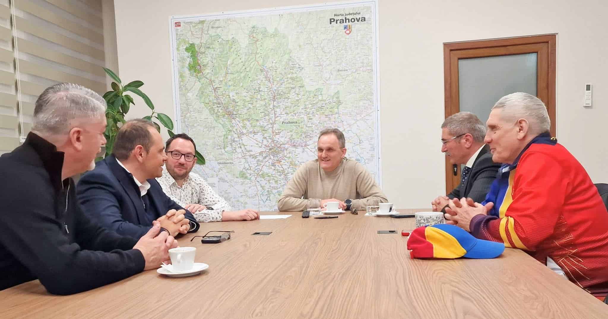 Virgil Nanu și Titi Prosop, întâlnire la Consiliul Județean Prahova înainte de Dracula Open