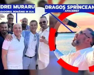 Diplomație cu șampanie și lux. Ambasadorul României în SUA, Andrei Muraru (PNL), petrecere cu Sprînceană pe yachtul omului de afaceri. Și-au turnat șampanie în cap și au făcut poze cu trabucuri scumpe