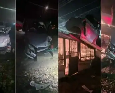 FOTO Accident spectaculos în Prahova. O mașină a ajuns pe acoperișul unei case