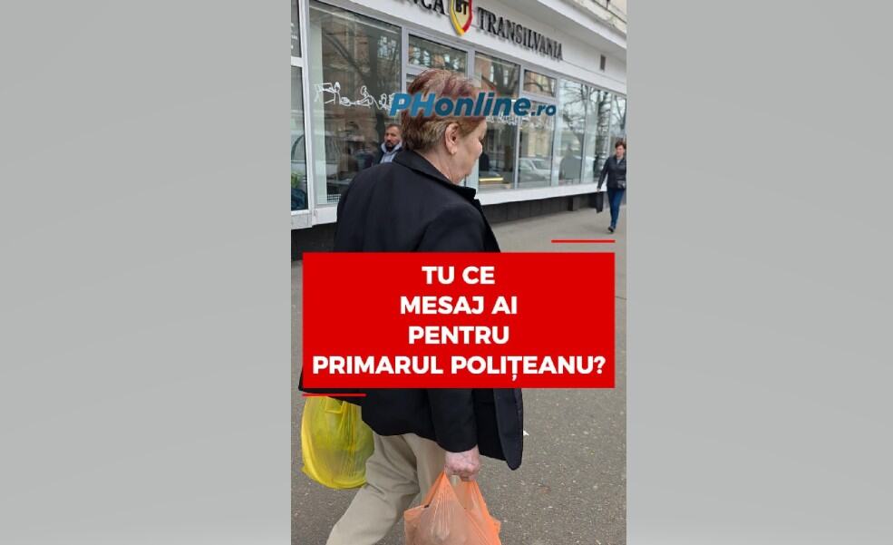 VIDEO: Tu ce mesaj ai pentru primarul Polițeanu? Reacția ploieștenilor VIDEO: Tu ce mesaj ai pentru primarul Polițeanu? Reacția ploieștenilor