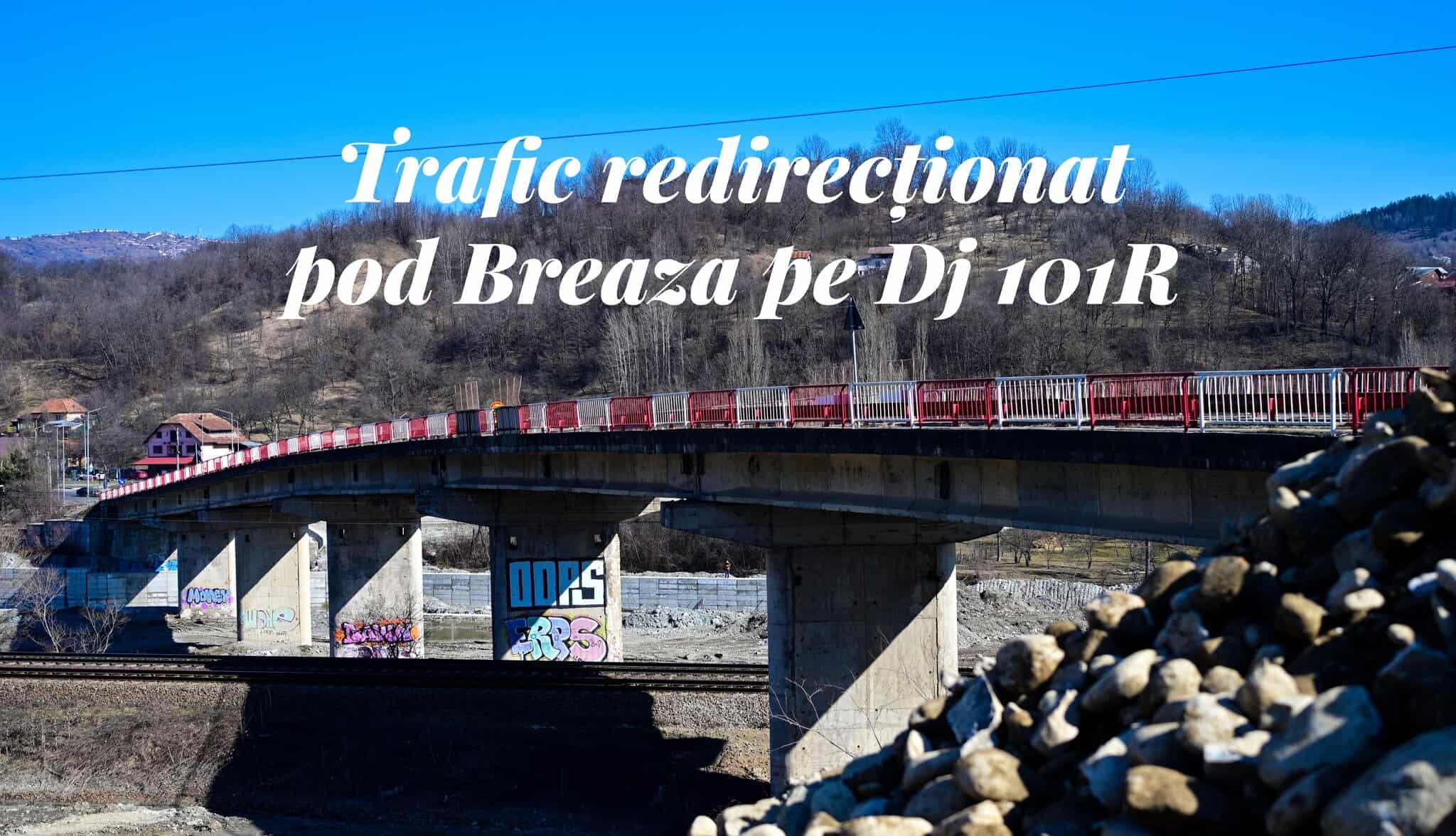 Au început lucrările la podul de la Breaza-Comarnic. Trafic restricționat temporar