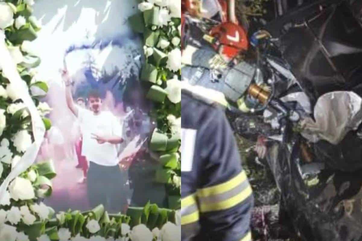 Imaginile durerii! David, tânărul de 20 de ani care a murit în accidentul din Snagov, de Paște, este înmormântat astăzi