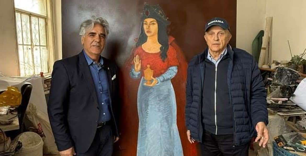 Portret monumental al Mariei Balsa, fiica lui Vlad Țepeș, pregătit pentru expunere în România și Italia