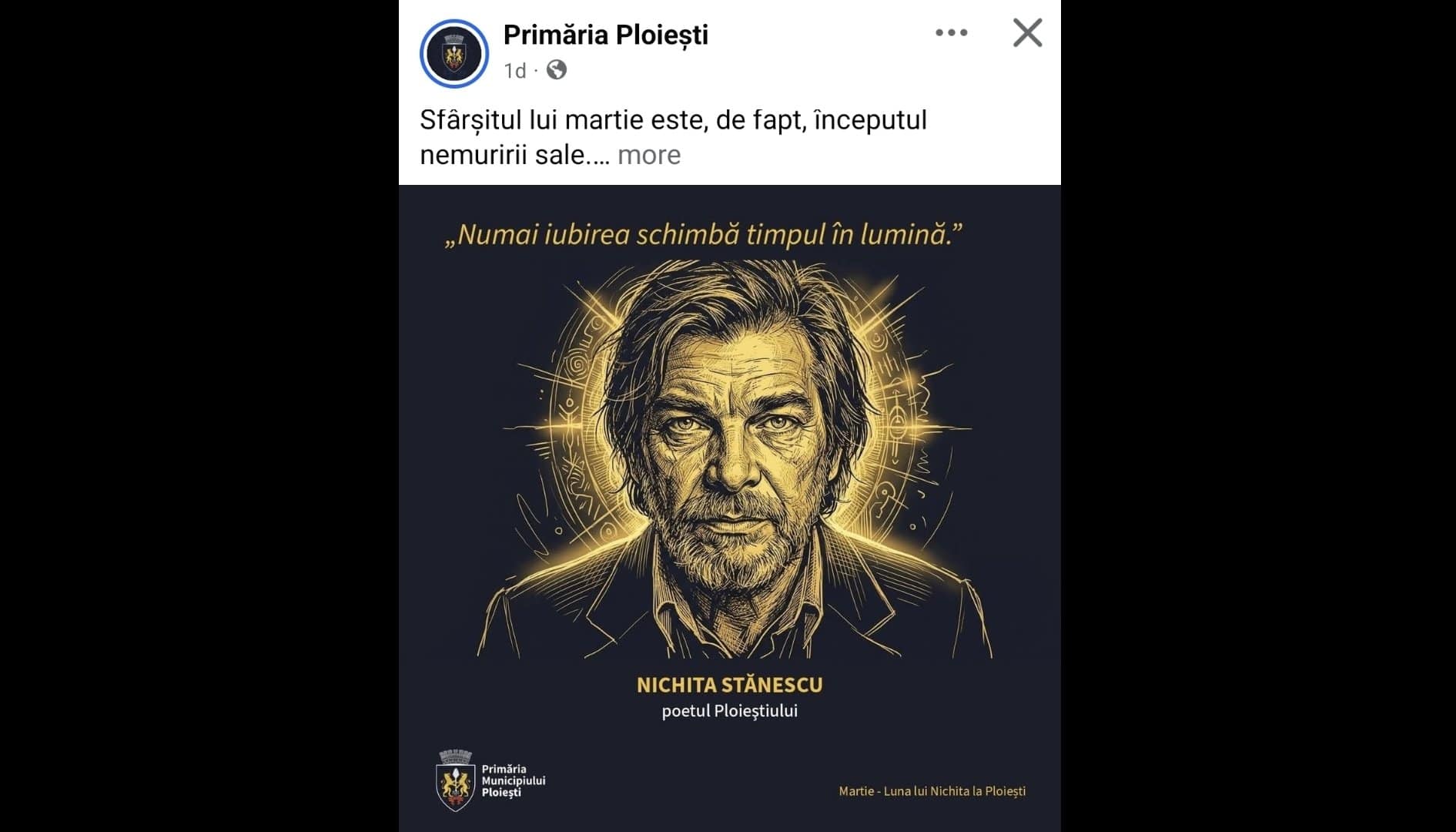În ce hal am ajuns! Nichita Stănescu, batjocorit de Primăria Ploiești. Imaginea poetului, generată de AI, în bătaie de joc În ce hal am ajuns! Nichita Stănescu, batjocorit de Primăria Ploiești. Imaginea poetului, generată de AI, în bătaie de joc