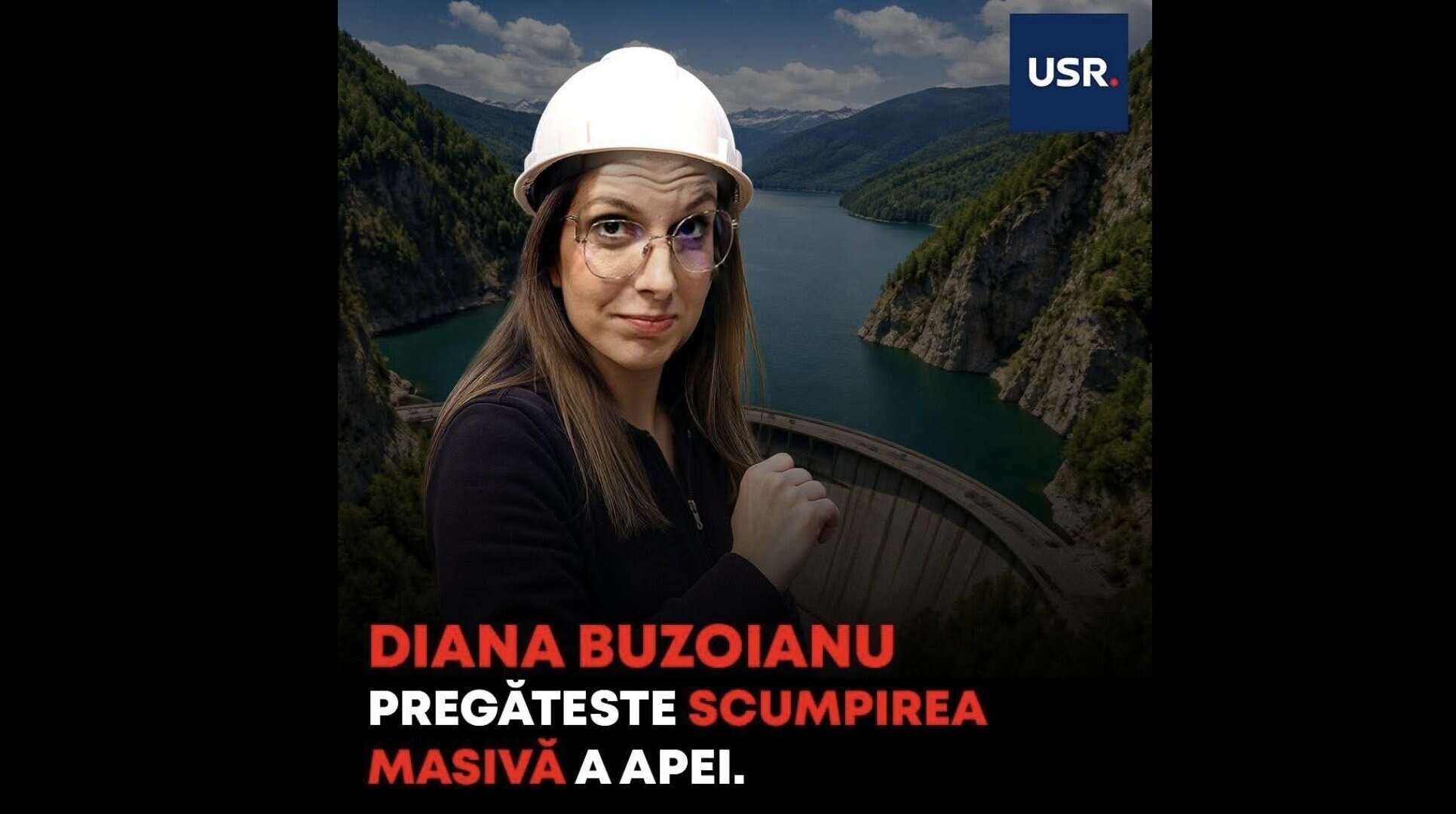 USR-sta Diana Buzoianu pregătește scumpiri masive ale prețului apei, folosindu-se de obligațiile asumate prin PNRR