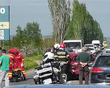 FOTO: Accident pe Centura de Est, la Ghighiu