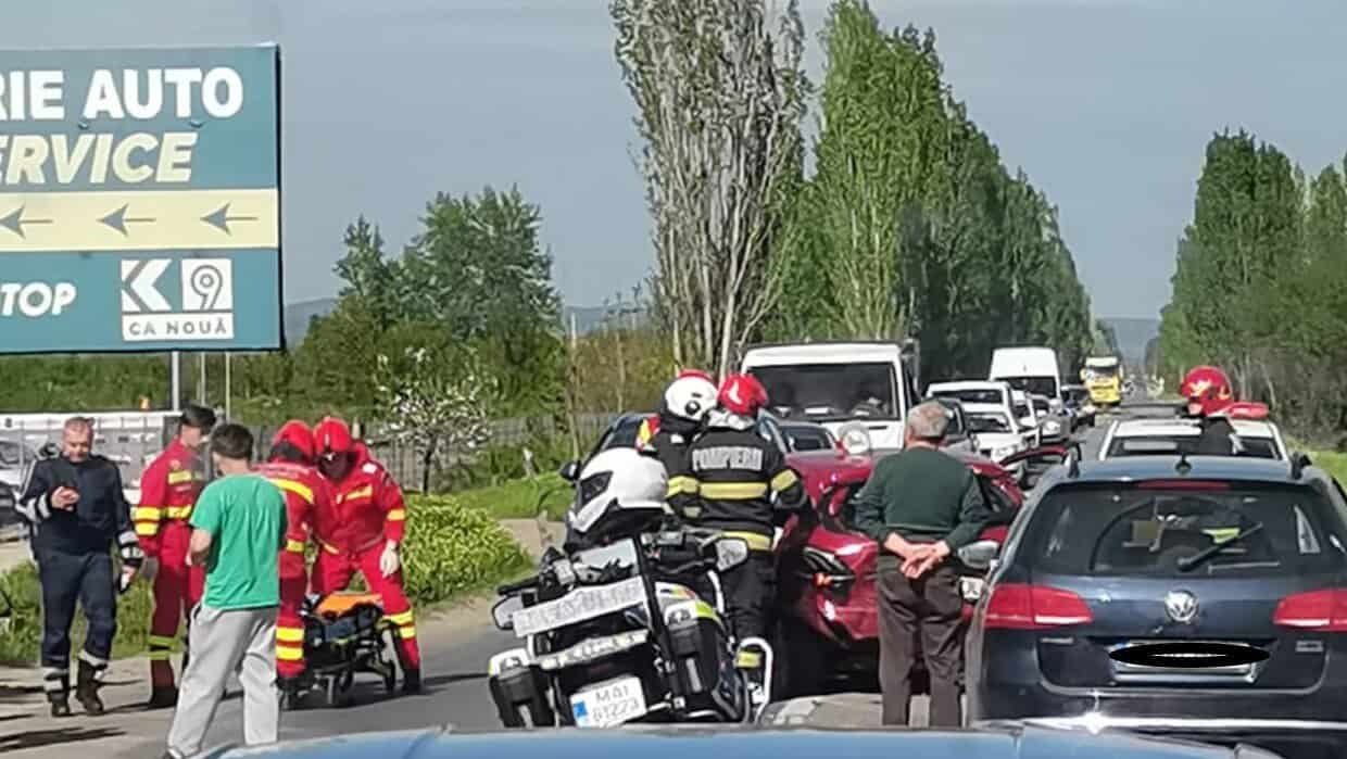 FOTO: Accident pe Centura de Est, la Ghighiu