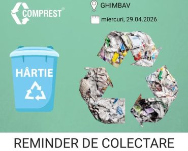 Comprest: Colectare deșeuri în Ghimbav, 29.04.2026