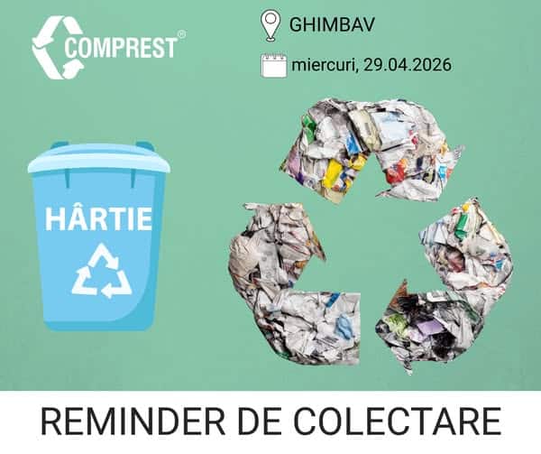 Comprest: Colectare deșeuri în Ghimbav, 29.04.2026