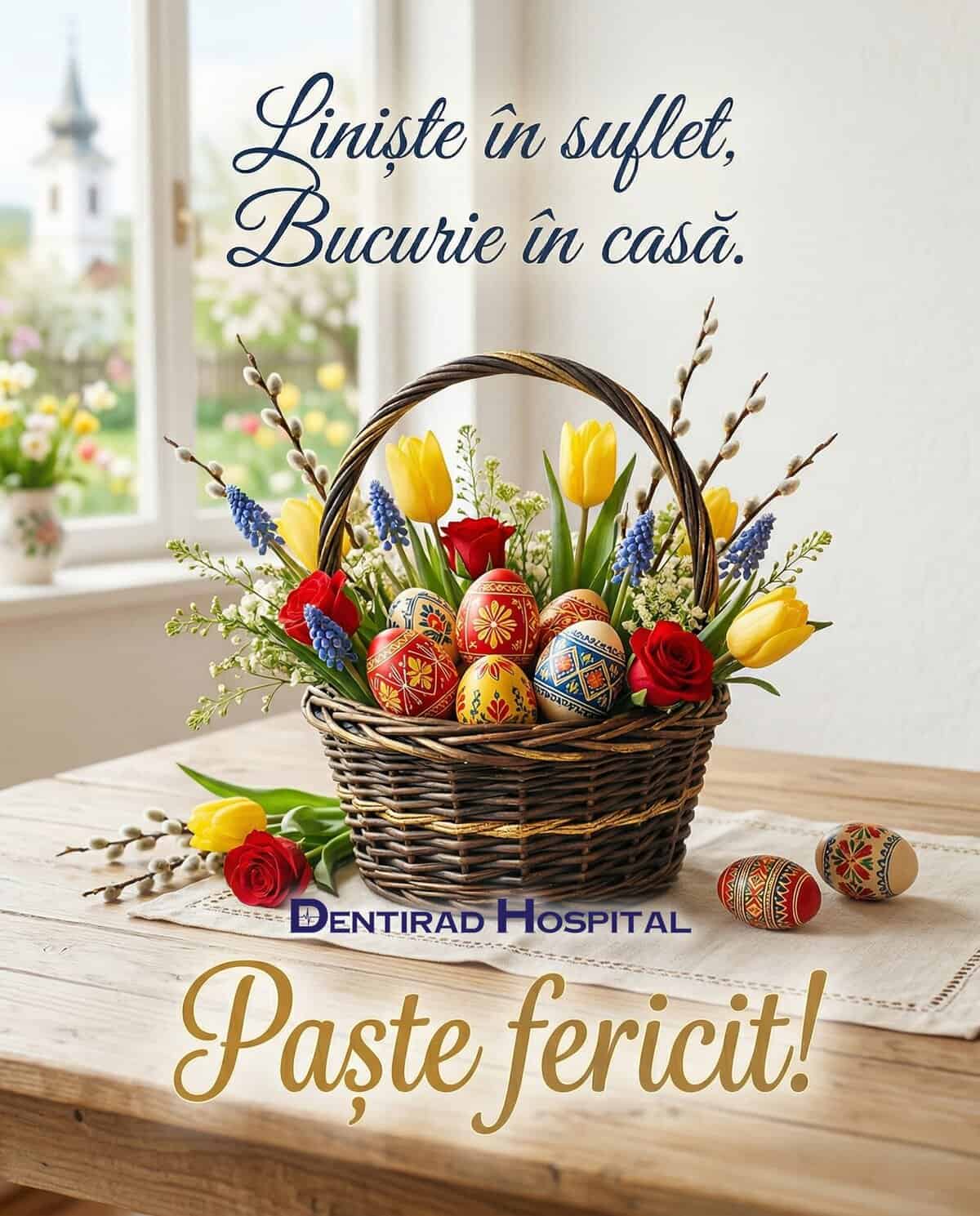 Mesaj de Paște transmis de echipa Dentirad Hospital