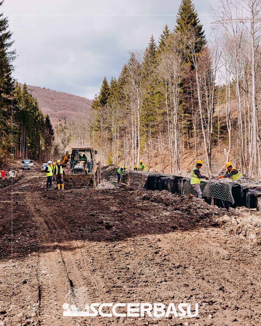 Constructii Erbasu  construiește viitorul în munți: lucrări în avans pe DJ102I între Valea Doftanei și Săcele