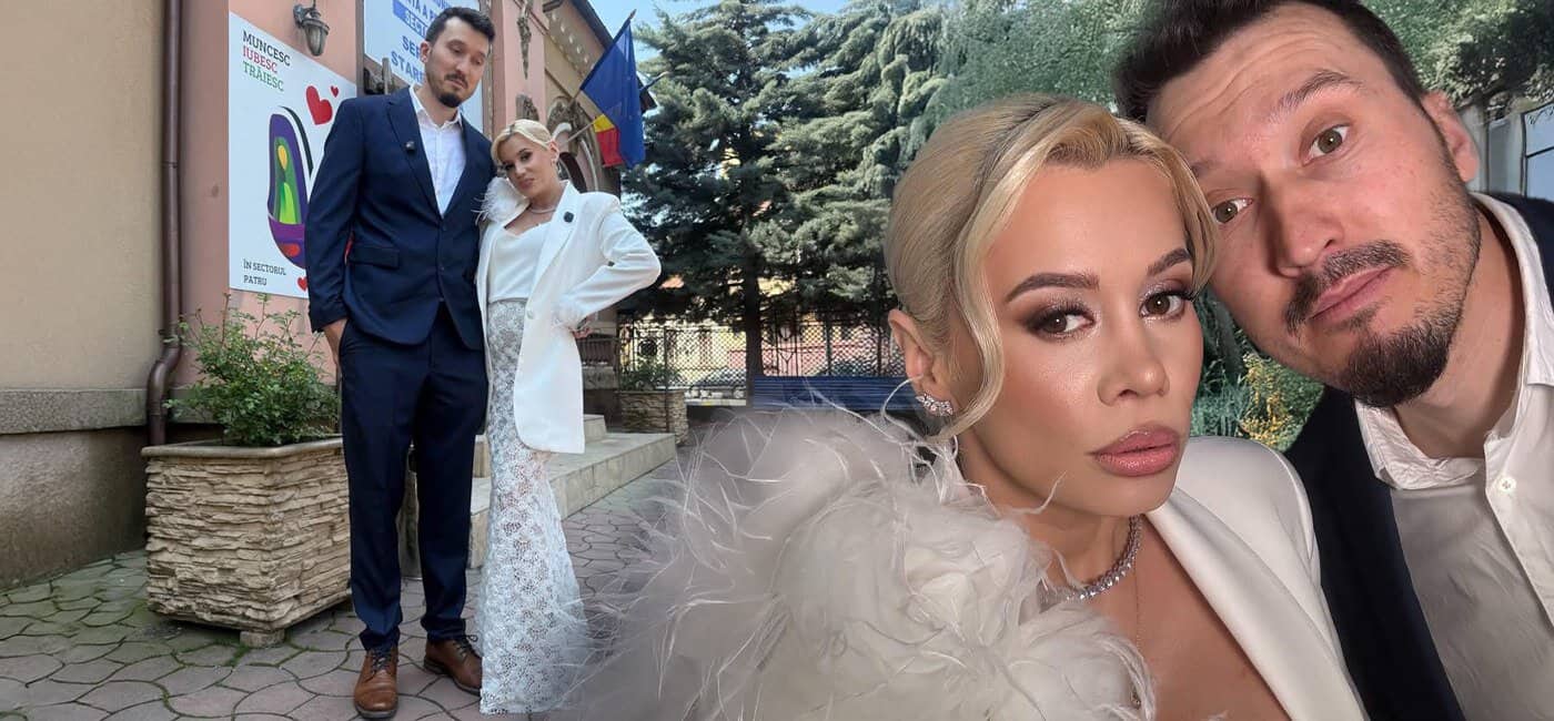 Graviduța Anisia Gafton s-a căsătorit cu Serghei! Primele imagini de la cununia civilă! „O facem din motive importante”