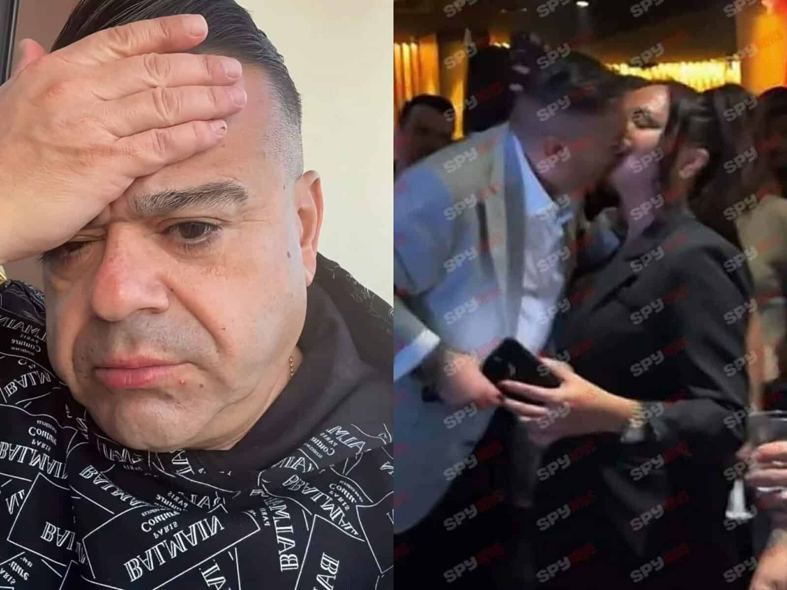 Adrian Minune, sărut pasional pe buze cu o altă domnișoară! Manelistul a fost prins în fapt din nou | VIDEO