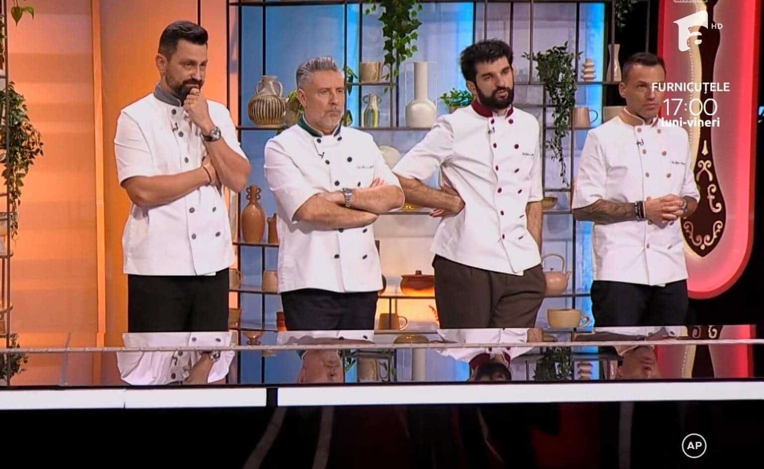 Cine a fost eliminat de la Chefi la cuțite. Un concurent a plecat acasă cu cinci puncte