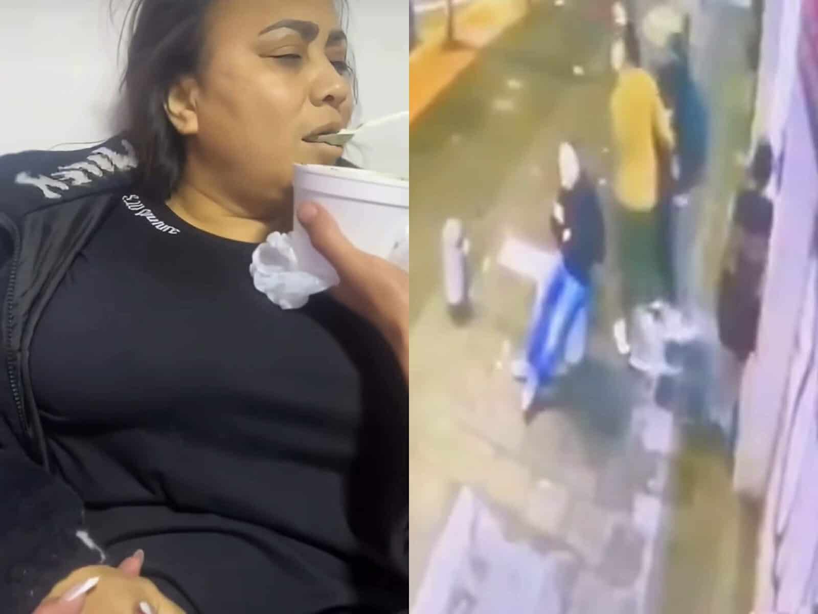 Ultimele imagini cu femeia dispărută după o intervenție chirurgicală! Doi bărbați au târât-o pe jos