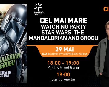 Shopping City Ploiești aduce o proiecție specială „Star Wars: The Mandalorian and Grogu”, alături de Gami Shopping City Ploiești aduce o proiecție specială „Star Wars: The Mandalorian and Grogu”, alături de Gami