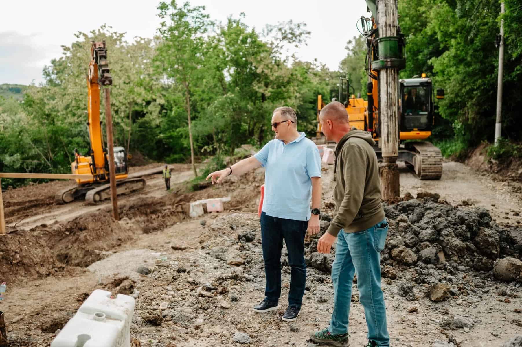 Virgil Nanu, vizită neanunțată pe șantierul de la ieșirea din Câmpina spre DN1: „Progresul este considerabil”