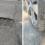 Groapă-capcană în Ploiești! Un șofer și-a distrus anvelopa și cere despăgubiri de la Primărie