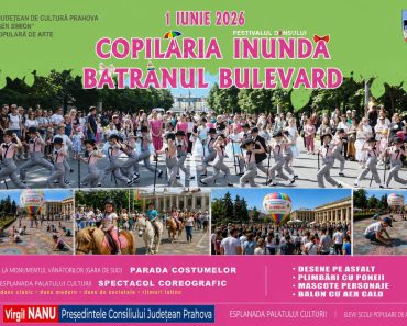 Ploieștiul îmbracă haine de sărbătoare: Festivalul „Copilăria inundă bătrânul bulevard” revine de 1 Iunie! Ploieștiul îmbracă haine de sărbătoare: Festivalul „Copilăria inundă bătrânul bulevard” revine de 1 Iunie!