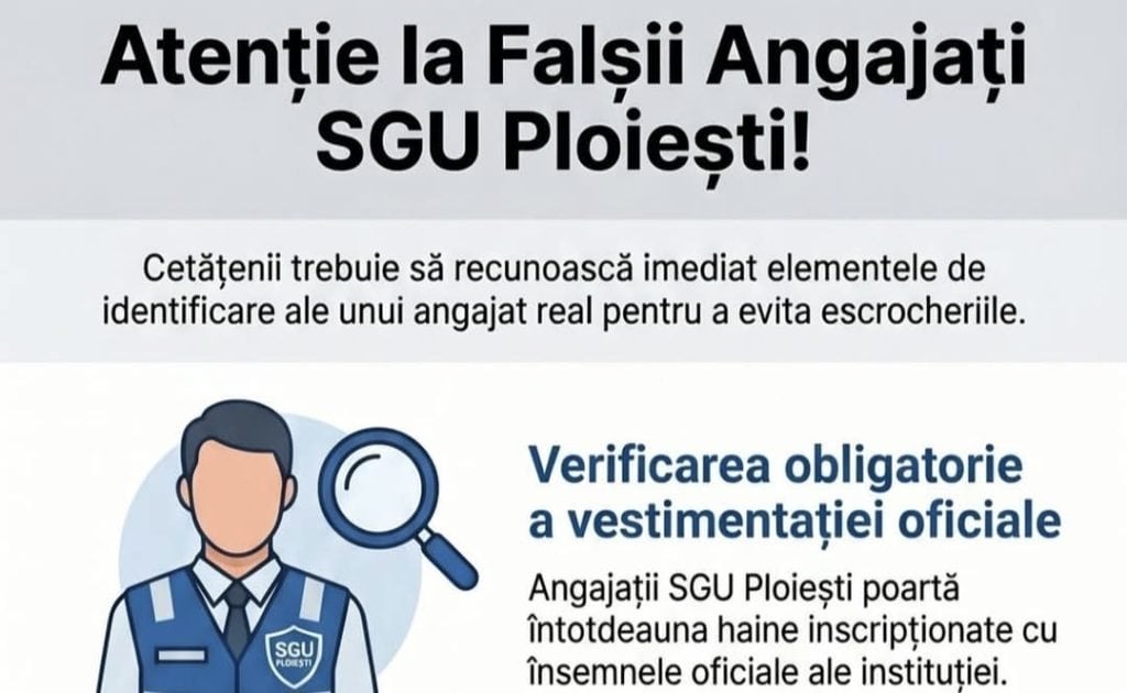 SGU Ploiești, apel la vigilență după cazul escrocilor din cimitire: „Nu vă lăsați păcăliți de falși inspectori!”