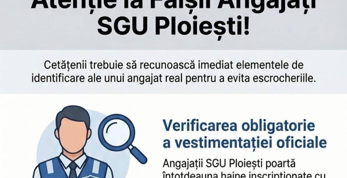 SGU Ploiești, apel la vigilență după cazul escrocilor din cimitire: „Nu vă lăsați păcăliți de falși inspectori!”