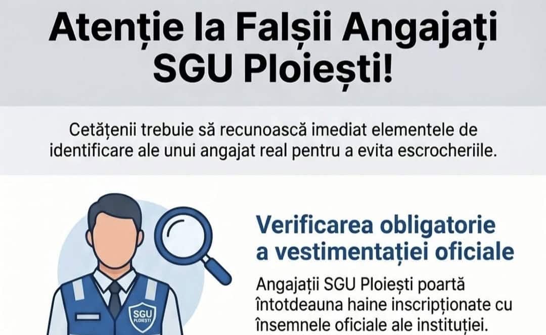 SGU Ploiești, apel la vigilență după cazul escrocilor din cimitire: „Nu vă lăsați păcăliți de falși inspectori!”