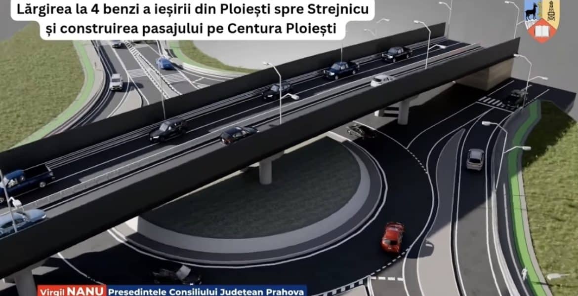 Cum va arăta ieșirea din Ploiești spre Strejnic. Virgil Nanu (CJ Prahova): Vor fi 4 benzi, trotuare și piste pentru biciclete + pasaj rutier