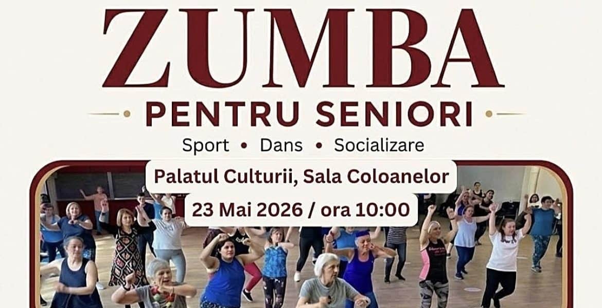 Întâlnire pentru seniori, la Palatul Culturii. Dans, sport și socializare, pe 23 mai