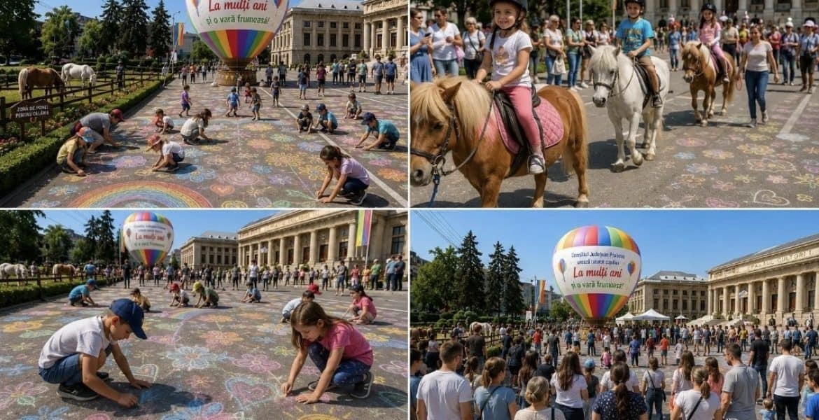 Consiliul Județean a pregătit o surpriză inedită, de 1 Iunie! Balon cu aer cald