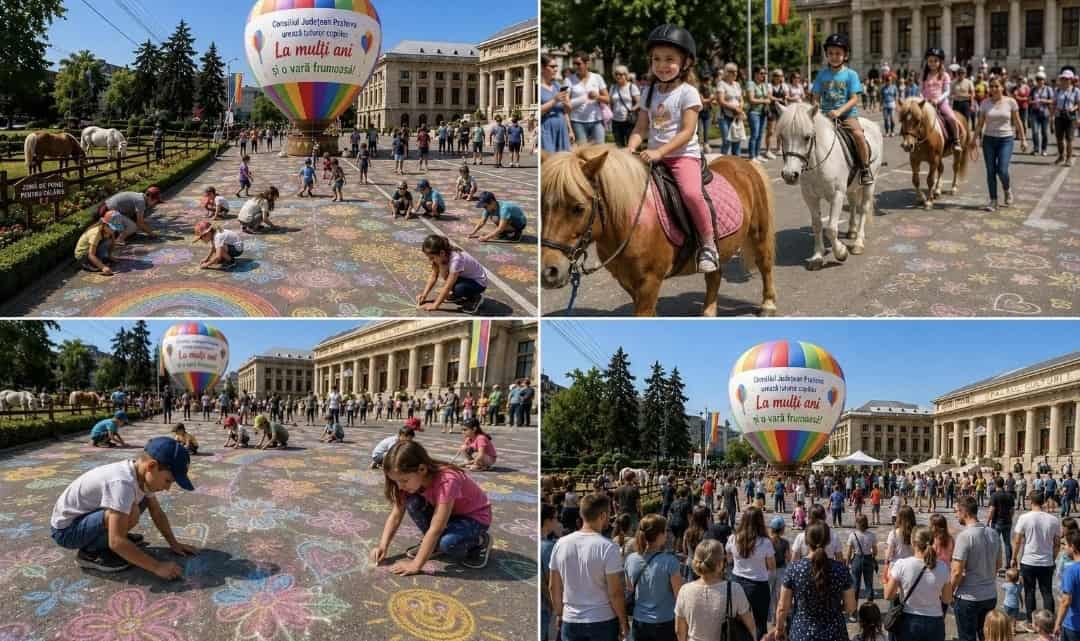 Consiliul Județean a pregătit o surpriză inedită, de 1 Iunie! Balon cu aer cald