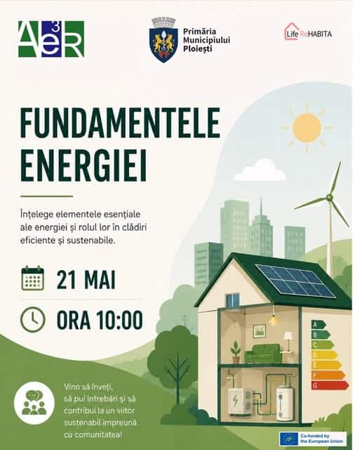 AE3R Ploiești: WORKSHOP CU CETĂȚENII – FUNDAMENTELE ENERGIEI
