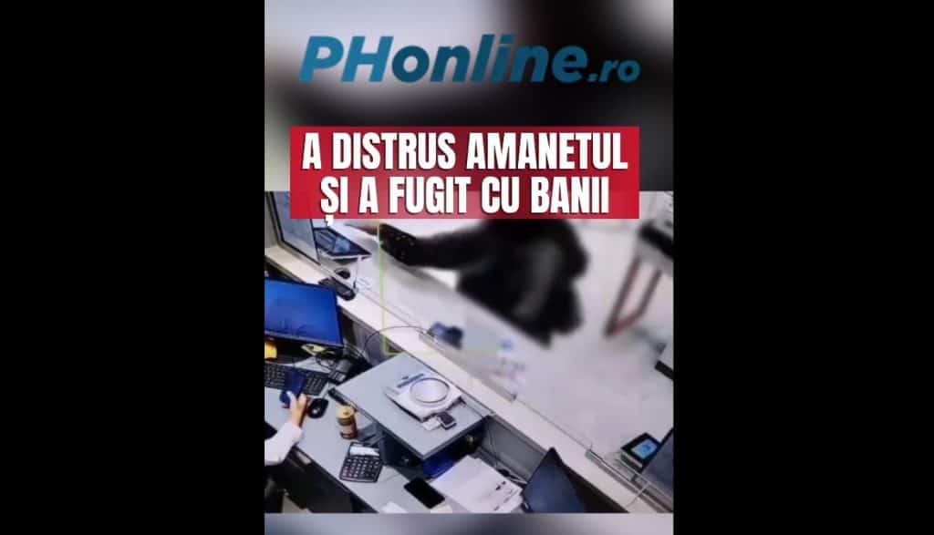 VIDEO: Atac la un amanet din București. O femeie a fugit cu bijuterii de 30 de mii de lei