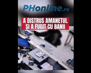VIDEO: Atac la un amanet din București. O femeie a fugit cu bijuterii de 30 de mii de lei