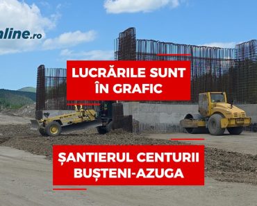 VIDEO: Cum se lucrează la șantierul Centurii Bușteni-Azuga. Compania prahoveană CONI, în grafic VIDEO: Cum se lucrează la șantierul Centurii Bușteni-Azuga. Compania prahoveană CONI, în grafic