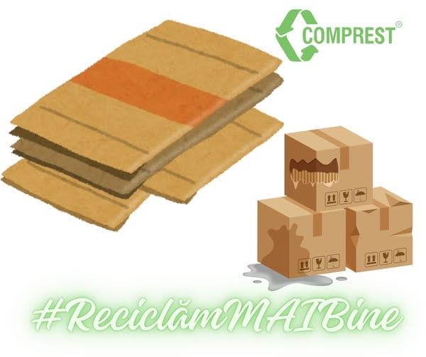 Comprest: Hârtia și cartonul sunt printre cele mai cunoscute materiale reciclabile