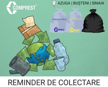 Comprest: Colectare deșeuri în Azuga, Bușteni Sinaia – perioada 05-07.05.2026