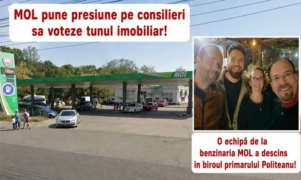 ​TUPEU FĂRĂ MARGINI: Șefii MOL au descins în biroul lui Polițeanu! Corporația ungară face presiuni și dictează votul consilierilor pentru a salva tunul imobiliar de 3,5 lei!