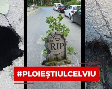 Așa e și la Monaco! RIP #PloieștiulCelViu! Primăria petrece, orașul se surpă. Groapă de 1 metru în mijlocul drumului