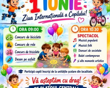 Primăria Orașului Mizil vă invită cu drag să sărbătorim împreună Ziua Internațională a Copilului, 1 Iunie, într-o atmosferă plină de veselie, culoare și voie bună! Primăria Orașului Mizil vă invită cu drag să sărbătorim împreună Ziua Internațională a Copilului, 1 Iunie, într-o atmosferă plină de veselie, culoare și voie bună!