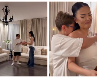 Andreea Mantea, în lacrimi alături de fiul ei. Surpriza emoționantă care l-a făcut pe David să izbucnească în plâns: „Nu am crezut că o să fiu pregătită”