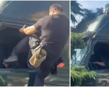 Șoferul de TIR care a produs un accident în Constanța, bătut de un polițist local. Imaginile au stârnit revolta oamenilor