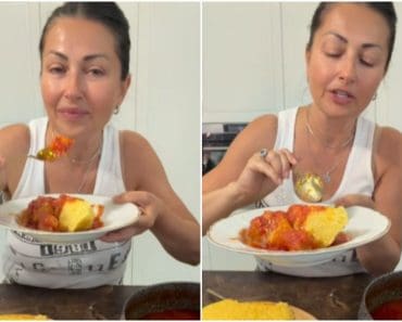 Rețeta de vară a Gabrielei Cristea de ostropel cu pui și mămăligă. Are puține ingrediente și îți aduce aminte de copilărie Rețeta de vară a Gabrielei Cristea de ostropel cu pui și mămăligă. Are puține ingrediente și îți aduce aminte de copilărie