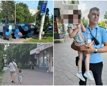 Fetiță de 4 ani, din Iași, salvată de polițiști dintr-o mașină încinsă la peste 50 de grade. Reacția tatălui a stârnit controverse