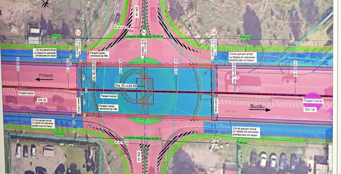 CJ Prahova pregătește un pasaj suprateran la ieșirea din Ploiești spre Bucov pentru fluidizarea traficului