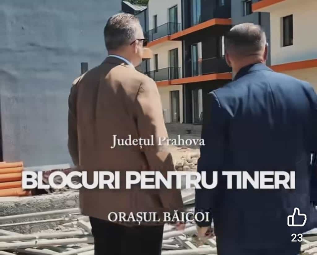24 de apartamente pentru tineri se construiesc la Băicoi. Sunt primele blocuri noi ridicate în oraș după 1989