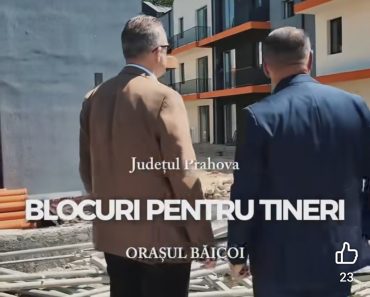 24 de apartamente pentru tineri se construiesc la Băicoi. Sunt primele blocuri noi ridicate în oraș după 1989